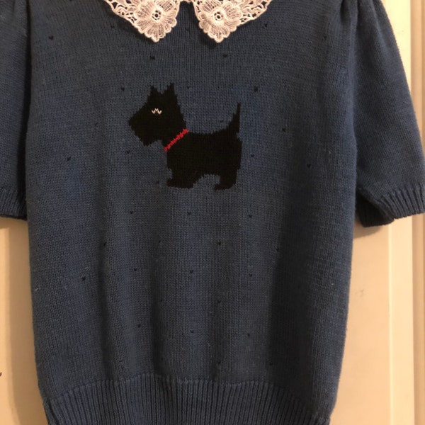 Scottie Dog Sweater Etsy