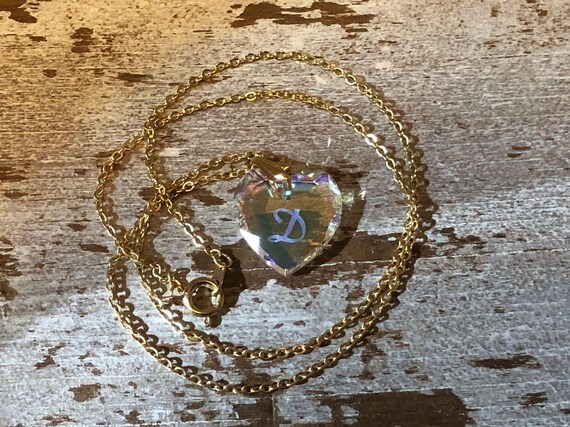 Three Pendant Necklaces Monogram/Initial D Cute L… - image 6