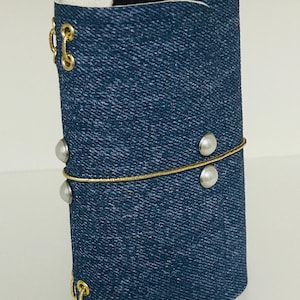 Mini “Charmlet” Leather Tri-fold Cover, 2 inserts included