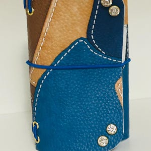 Mini “Charmlet” Leather Tri-fold Cover, 2 inserts included
