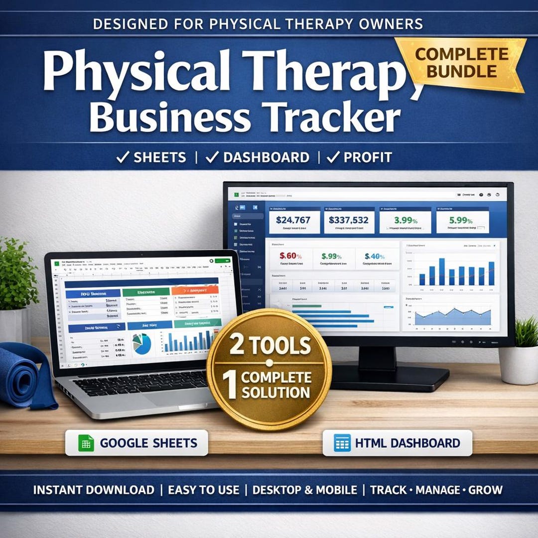 Physical Therapy Business Bundle | Revenue Calculator + Tracker ...