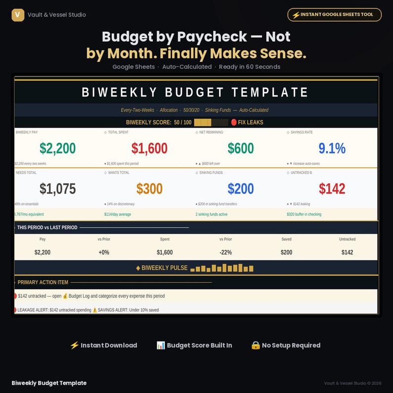 Biweekly Budget Template