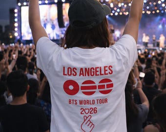 Custom BTS World Tour Tees, Arirang World Tour, BTS World Tour, Bangtan Boys, Custom Tees, K-Pop Music, Concert Shirt, Comfort Colors®