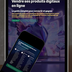 Guide Complet pour Vendre tes Produits Digitaux en Ligne,  Ebook Marketing Digital, Landing Page ,Stratégie de Vente