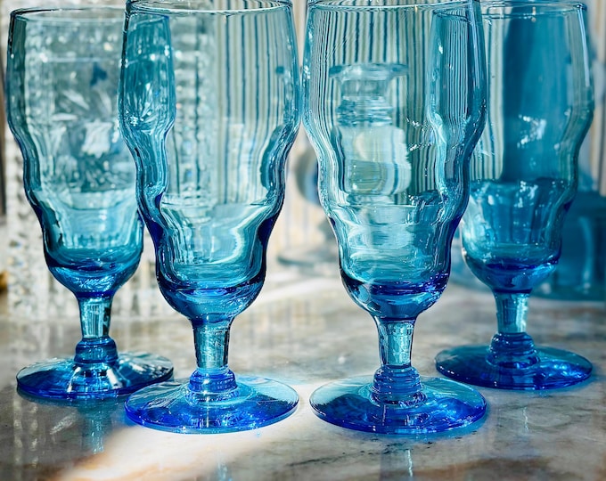 Rare Andries Dirk Copier for Glasfabriek Leerdam Champagne/Wine *Set of 4
