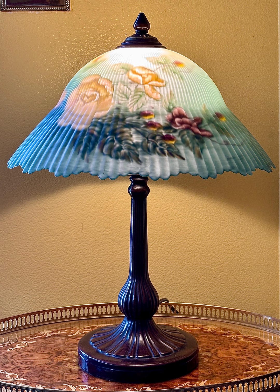 Hand Painted Dale Tiffany Lamp by Glenda Turley - Etsy
