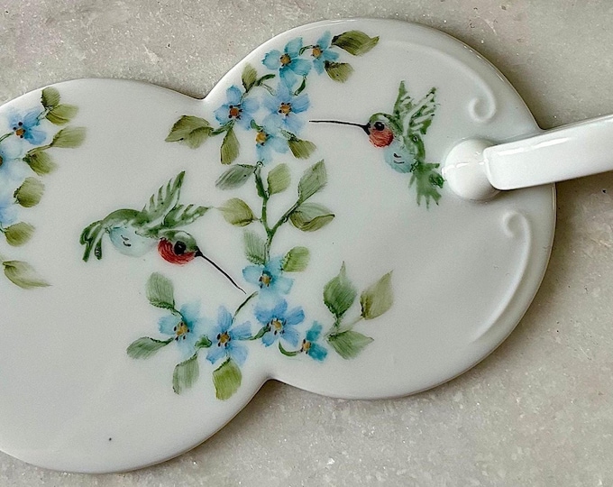 Handpainted Porcelain Tart Server