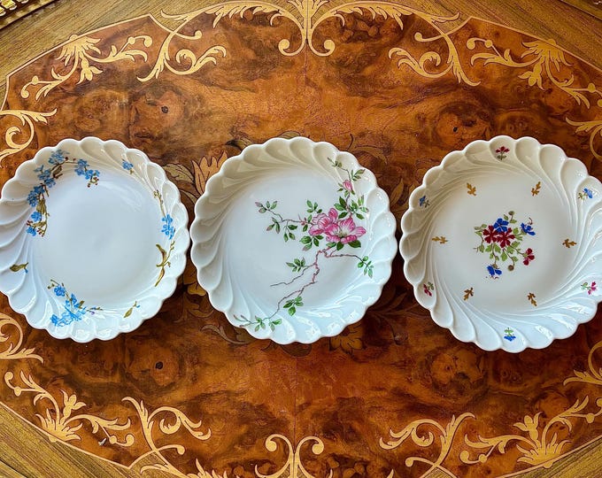 Limoges Haviland Teabag Holders/Trinket Dishes *Trio