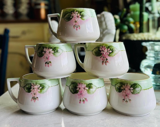 Antique Handpainted H & Co. Selb Bavaria *Set of 6