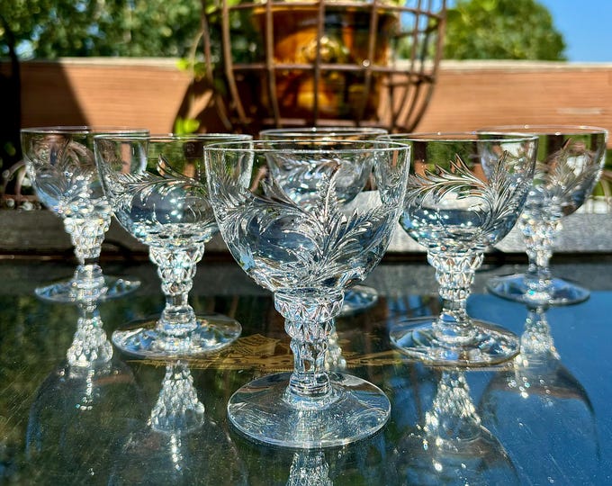 Tiffin Franciscan “Pomona” Oyster/Fruit Cocktail *Set of 6