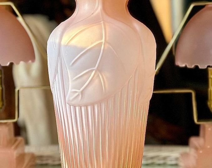 Antique Art Deco Bagley Peach Ombré Vase