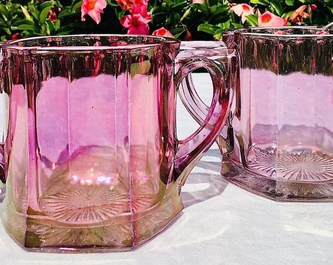 Bartlett and Collins Plum Sugar & Creamer Set