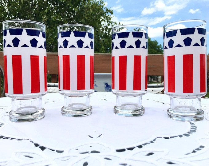 Bicentennial ‘76 Anchor Hocking Glasses *Set of 4