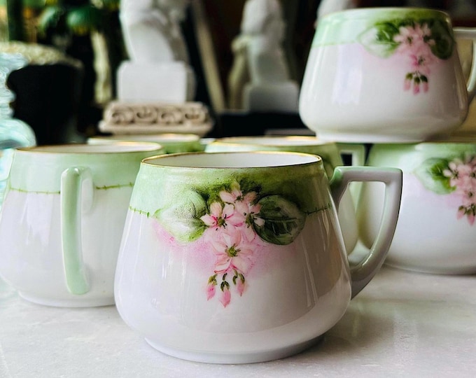 Antique Handpainted H & Co. Selb Bavaria *Set of 6
