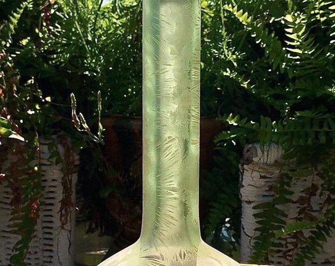 Antique Scavo Murano Lavender and Sea Green Decanter