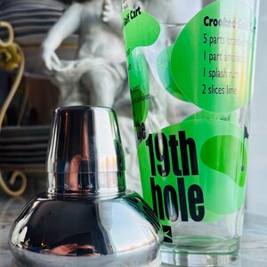 Vintage 19th Hole Recipe Cocktail Shaker by Precidio image 6