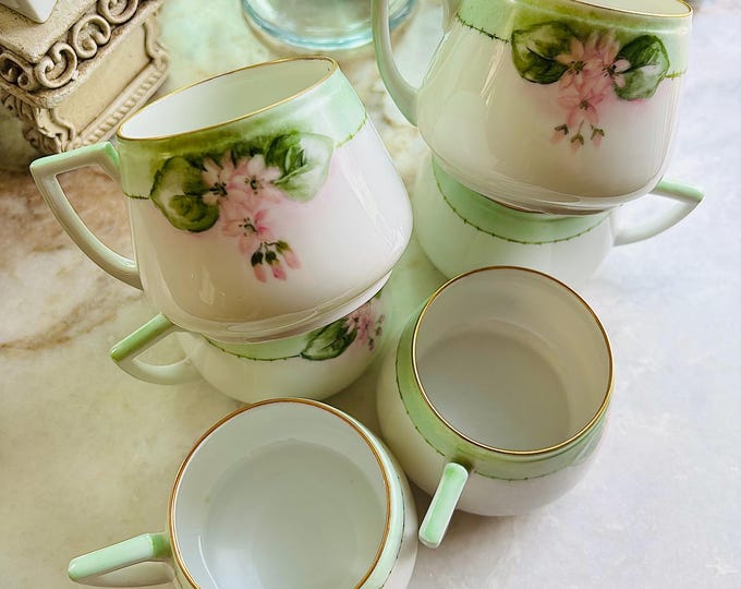 Antique Handpainted H & Co. Selb Bavaria *Set of 6