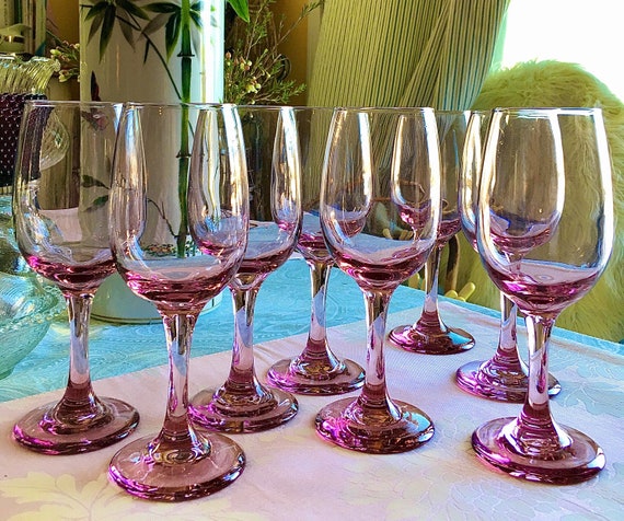 Libbey metropolitan Plum Wine Glasses Set of 8 