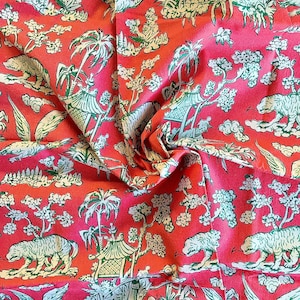 Pierre Frey for Pierre Deux Pink Chinoiserie Fabric