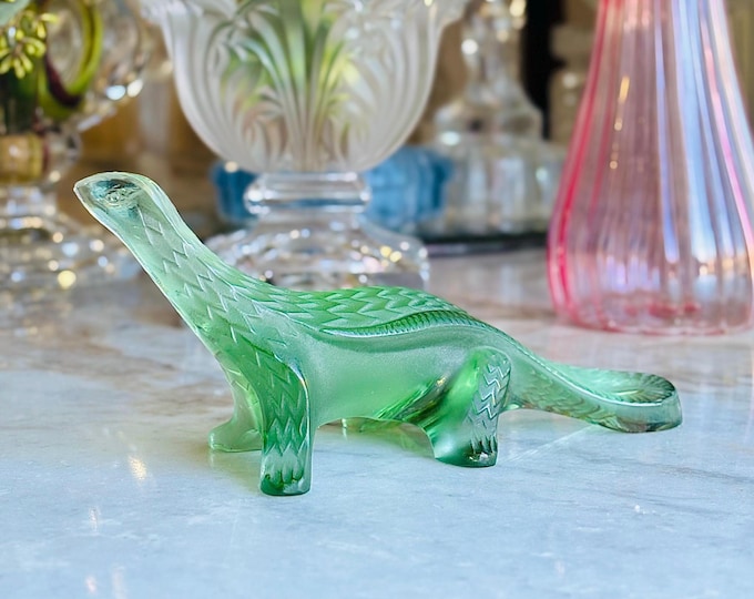 Lalique Green Komodo Dragon