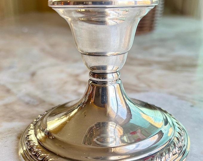 Antique La Pierre Sterling Candleholder & MCM Fleck  Lucite Candle *sold separately