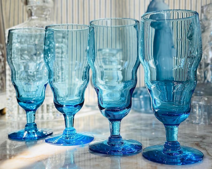 Rare Andries Dirk Copier for Glasfabriek Leerdam Champagne/Wine *Set of 4