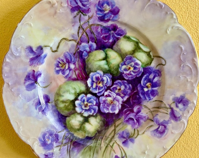 Antique Limoges Hand Painted Signed Plate