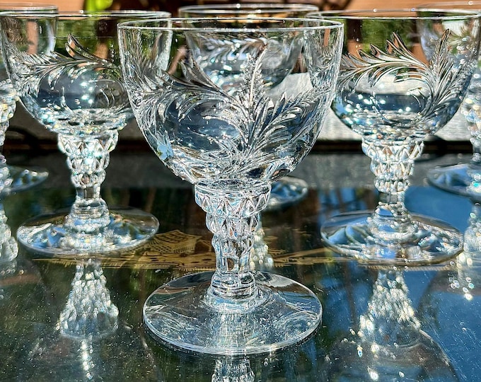 Tiffin Franciscan “Pomona” Oyster/Fruit Cocktail Coupe *Set of 6