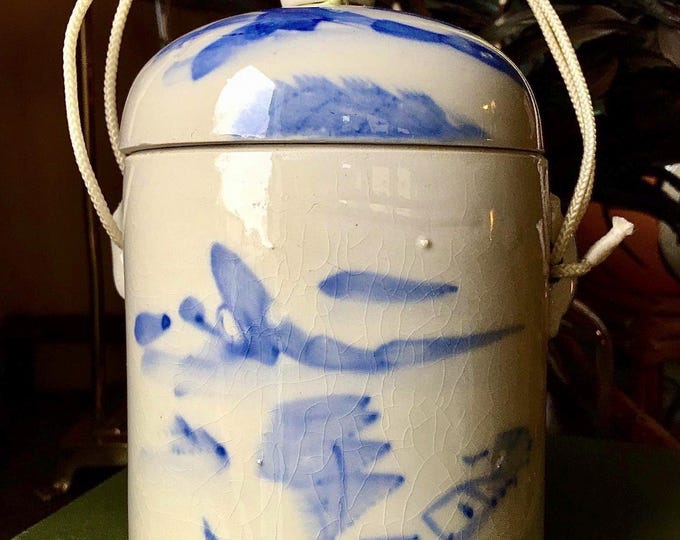 Chinoiserie Primitive Tea Canister