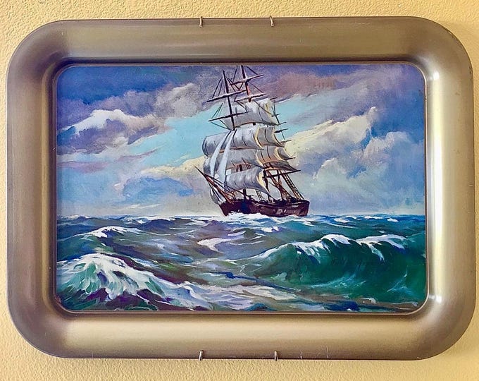 Clipper Ship Tin Tray