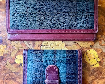 Vintage Ralph Lauren Black Watch Plaid Leather Wallet *each sold separately
