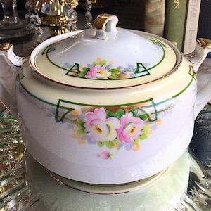 Nippon Handpainted Biscuit Jar