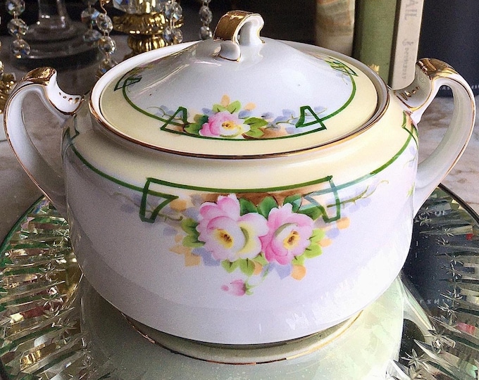 Nippon Handpainted Biscuit Jar