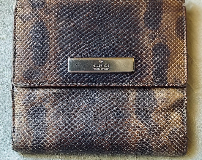 Vintage Gucci Snakeskin Wallet