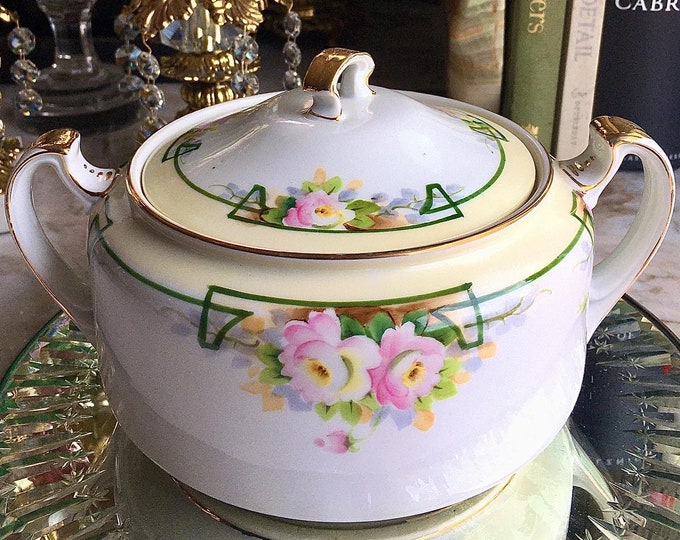 Nippon Handpainted Biscuit Jar