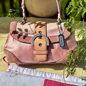 Pending Rare Coach Limited Edition Pink #8975 Mini Satin