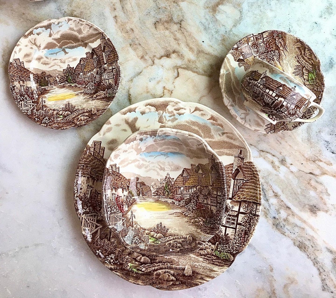 Johnson Bros. England Ironstone olde English Countryside Etsy