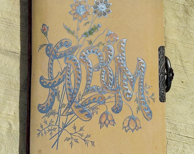 Antique Victorian Large Photo Album Circa 1800's