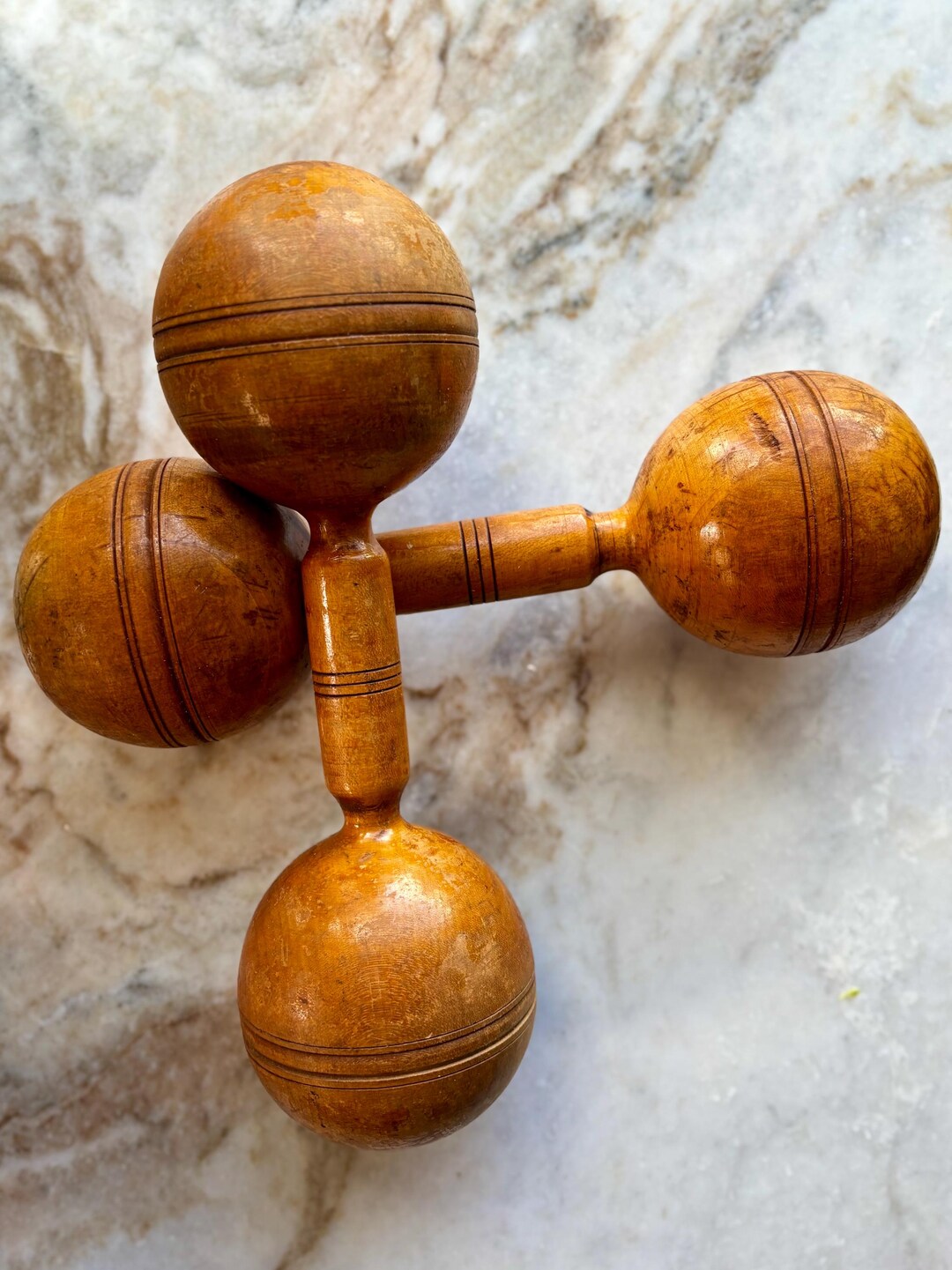 Antique Primitive Narragansett Machine Co. Wood Dumbbell Set - Etsy