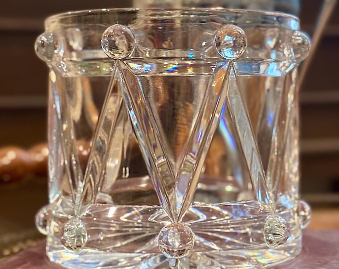 Holiday Crystal Drum Ice/Wine Vessel
