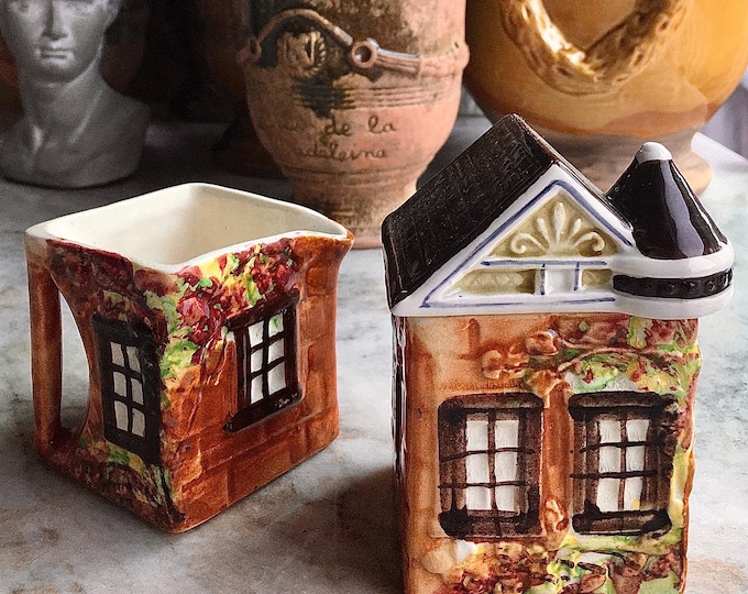 Price Bros. England Antique Cottageware Creamer & Sugar