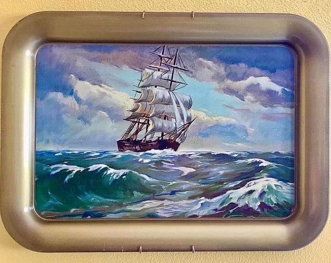 Clipper Ship Tin Tray