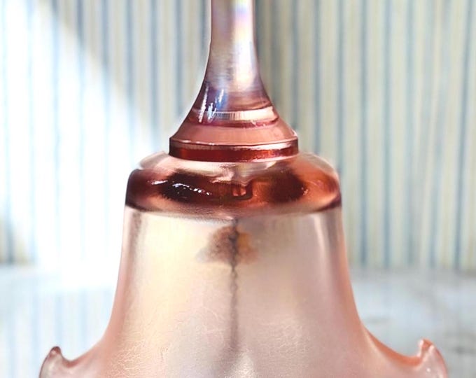 Fenton Stretch Glass Velva Rose 75th Anniversary Bell