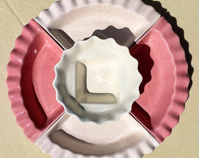 Mid-Century California USA 224 5 Piece Snack Set