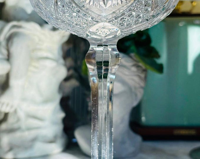 American Brilliant Cut Glass Compote