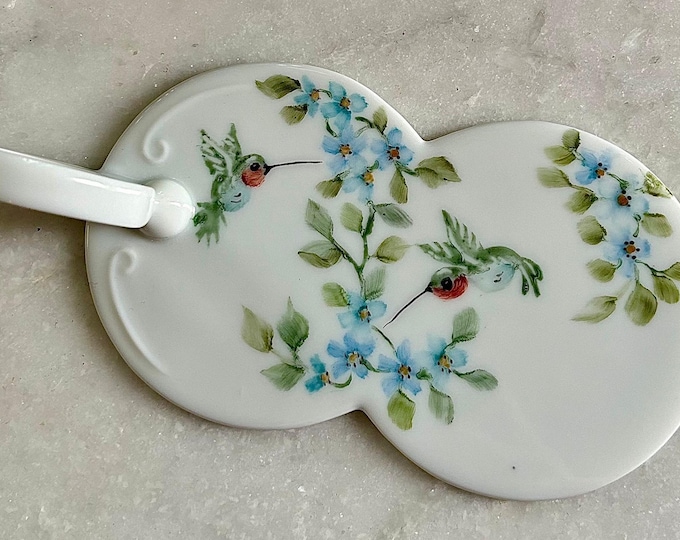 Handpainted Porcelain Tart Server