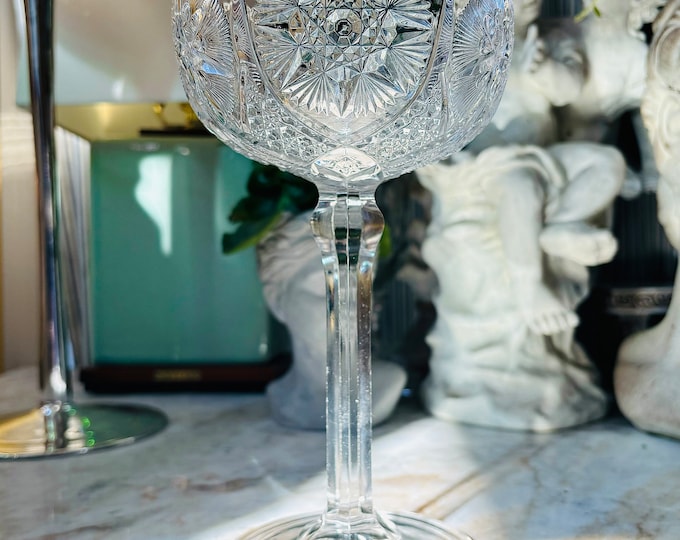 American Brilliant Cut Glass Compote