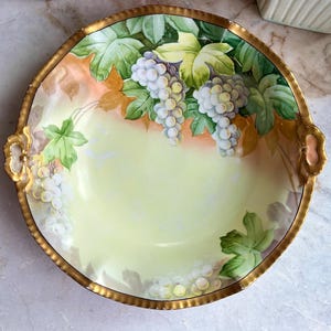 Antique Limoges GD & Cie Hand Painted Serving Bowl