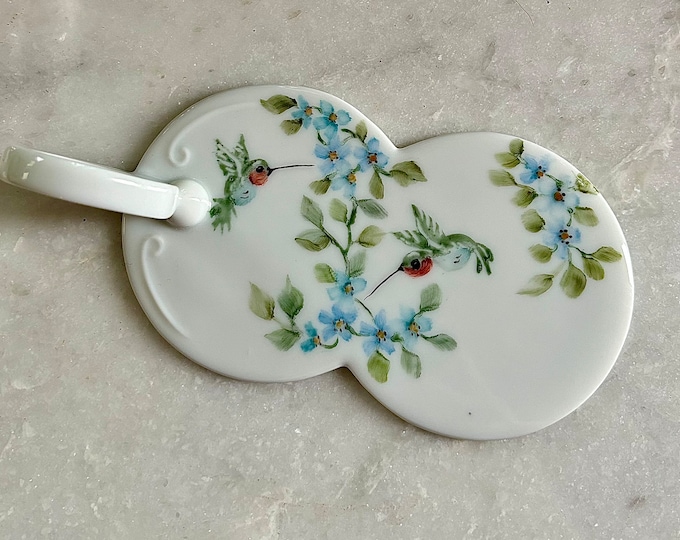 Handpainted Porcelain Tart Server