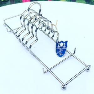 Antique Treasure Masters of England Toast & Condiment Rack Silver Plated